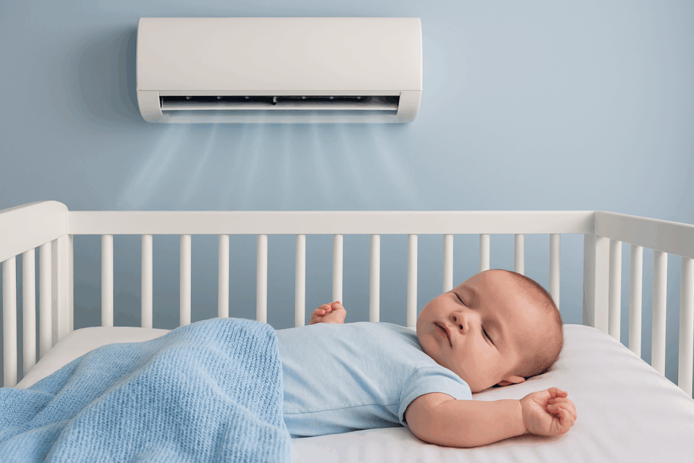 Pode colocar ar-condicionado em quarto de bebê? – clima services