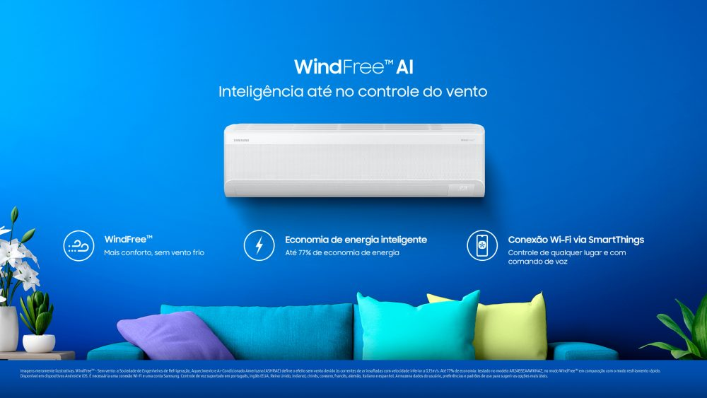 Quais são as Funções do Ar-Condicionado Samsung WindFree AI?